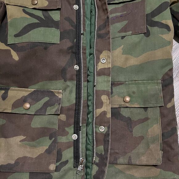 Kicks USA Woodland Camo Field Jacket L - Picture 8 of 12